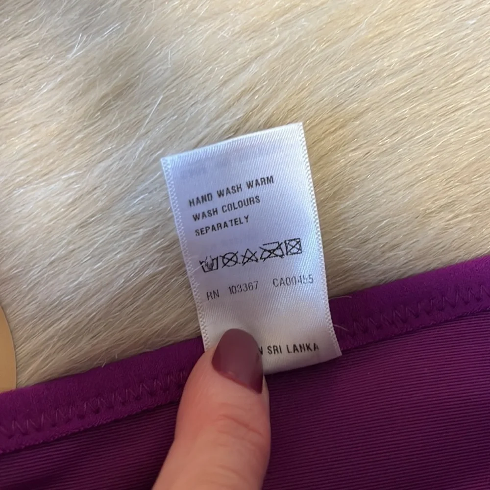 New ELOMI BIJOU Purple 42 F Underwire Banded Molded Bra EL8730 Adjustable Back - Picture 12 of 12